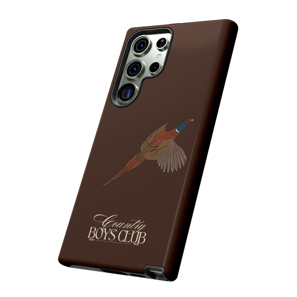 Chestnut Brown 'Country Boys Club Pheasant' Case  | CBC x Country Cases