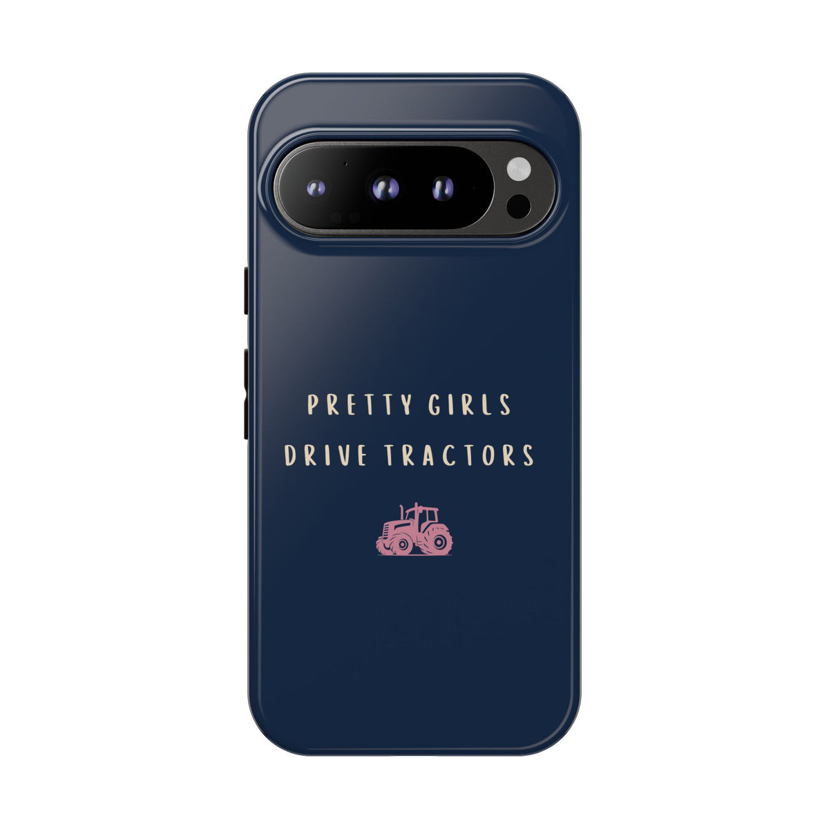 Navy & Pink 'Pretty Girls Drive Tractors' Case