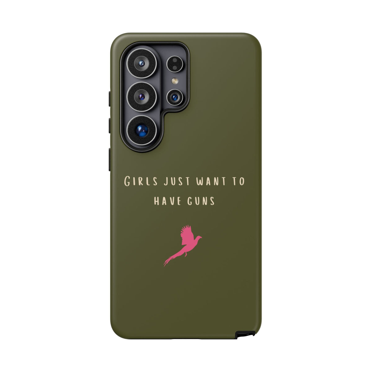 Green & Pink 'Girls Just Want To Have Guns' Case (Pheasant)