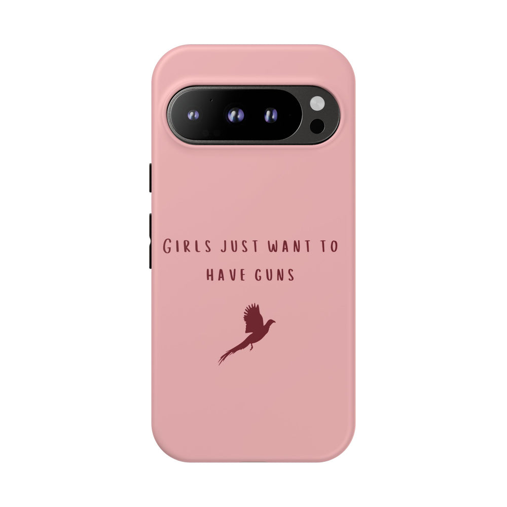 Pink & Burgundy 'Girls Just Want To Have Guns' Case (Pheasant)