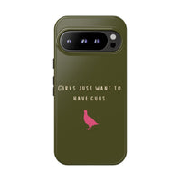 Green & Pink 'Girls Just Want To Have Guns' Case (Partridge)