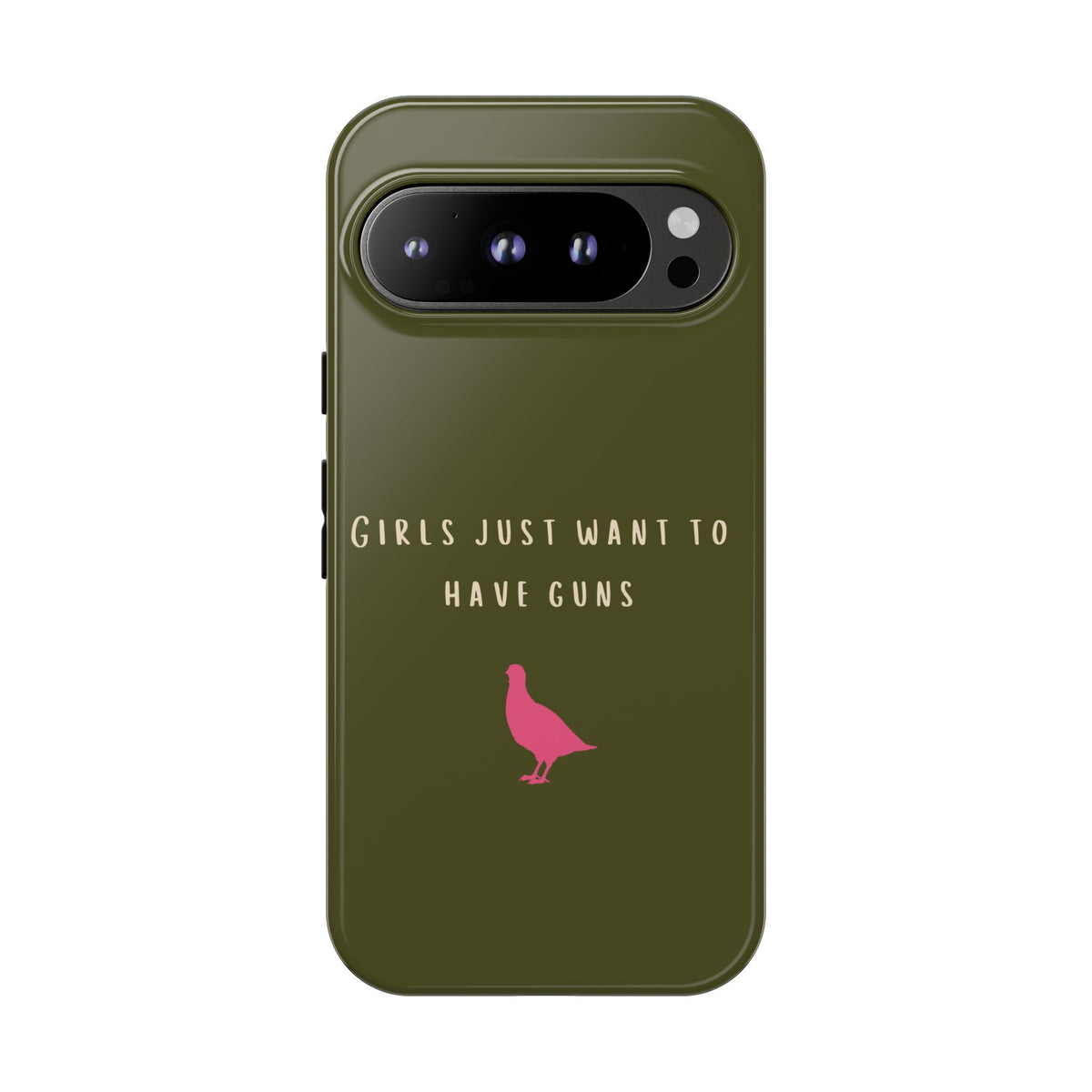 Green & Pink 'Girls Just Want To Have Guns' Case (Partridge)
