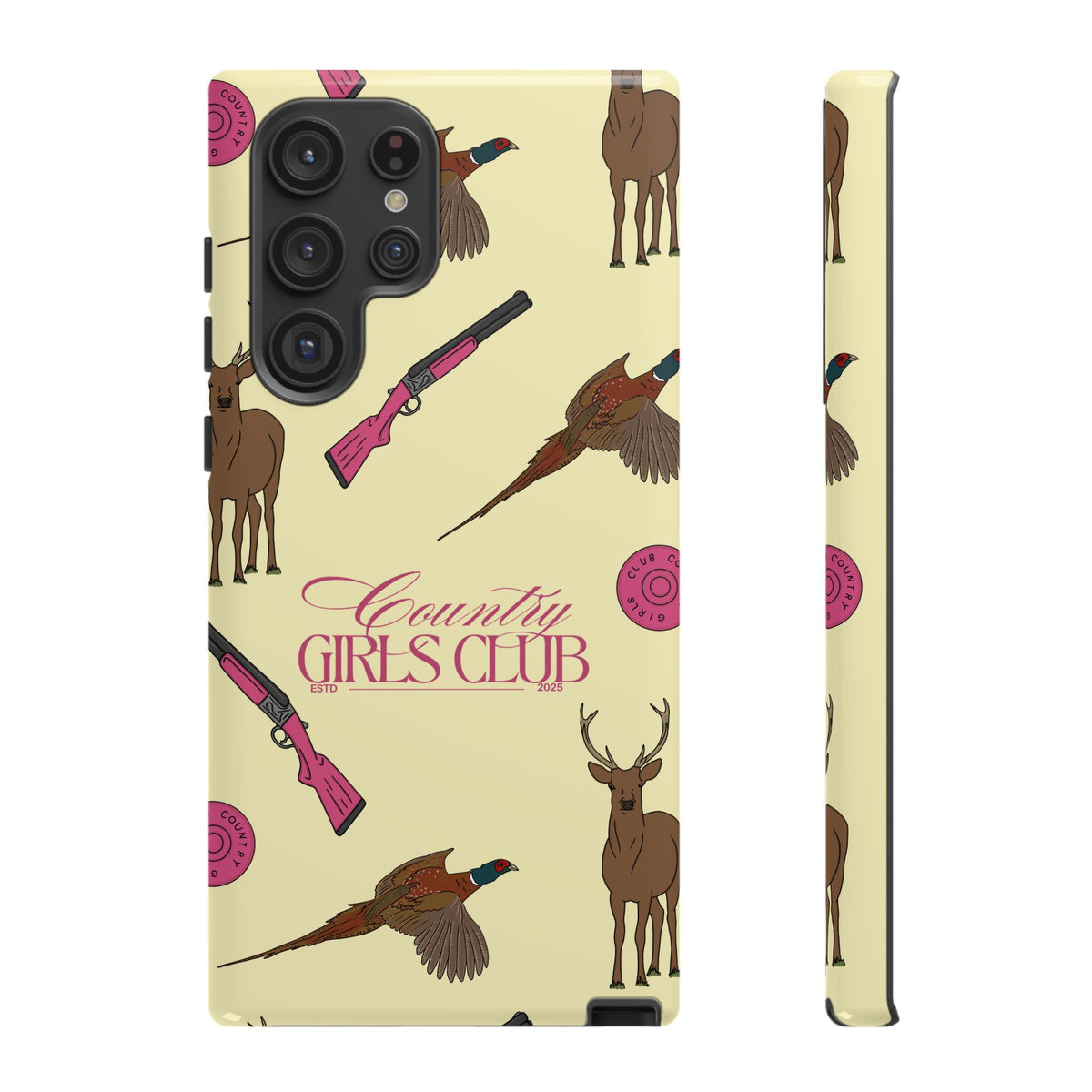 Butter Yellow 'Girls Love Guns' Case  | CGC x Country Cases