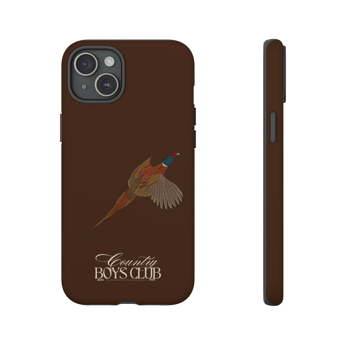 Chestnut Brown 'Country Boys Club Pheasant' Case  | CBC x Country Cases