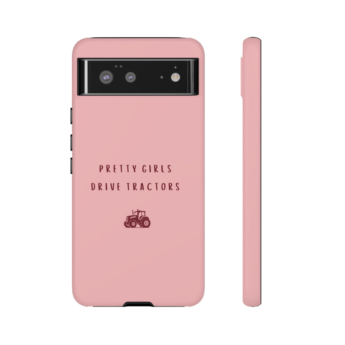 Pink & Burgundy 'Pretty Girls Drive Tractors' Case