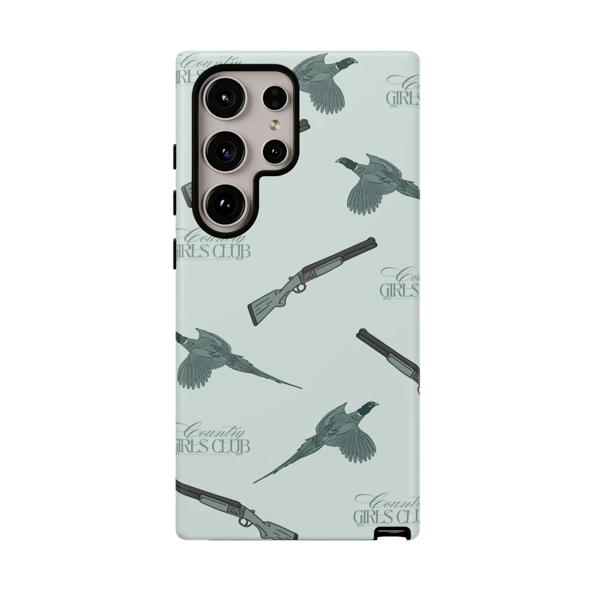 Blue 'Girls Pheasants & Shotguns' Case  | CGC x Country Cases