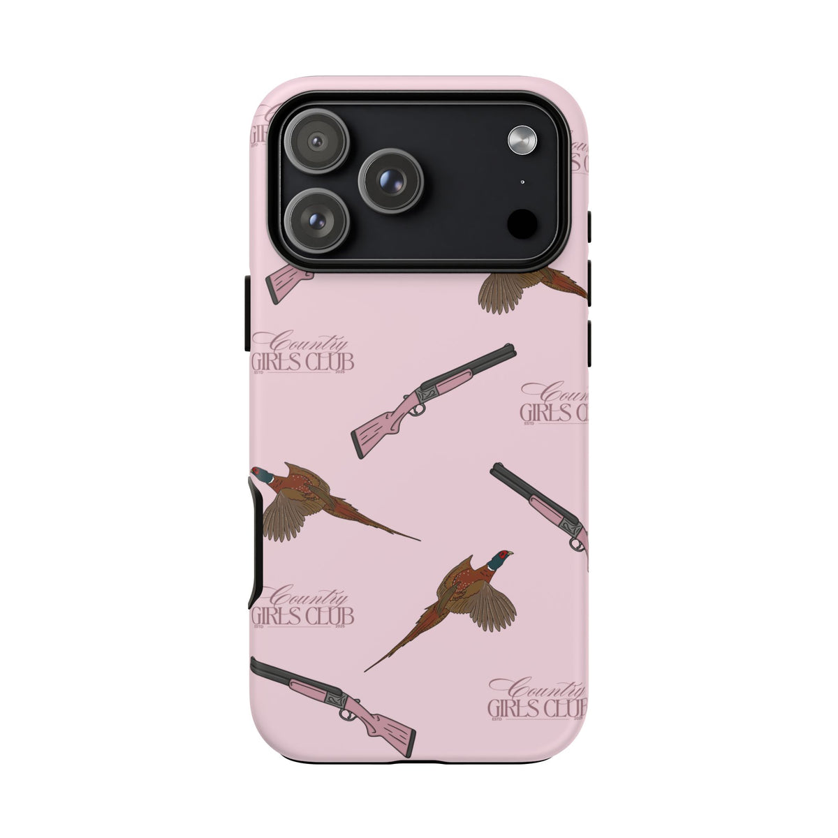 Pink 'Girls Pheasants & Shotguns' Case  | CGC x Country Cases