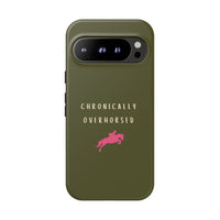 Green & Pink Chronically Overhorsed Case