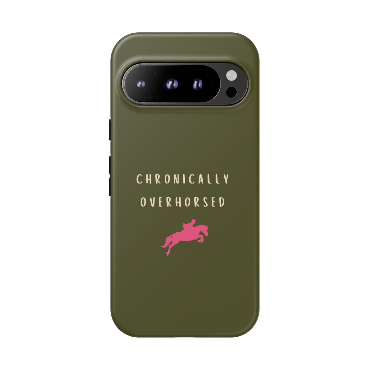 Green & Pink Chronically Overhorsed Case