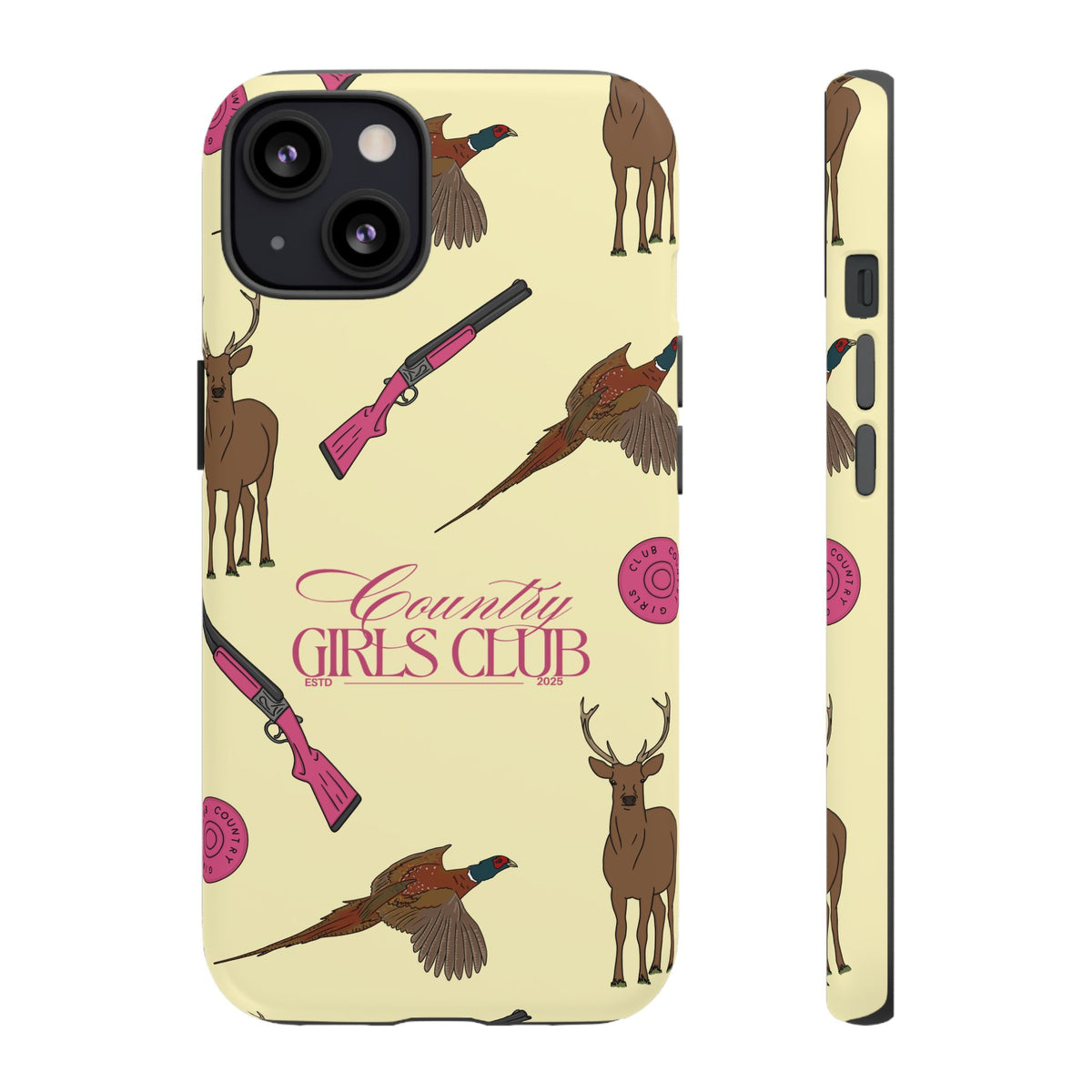 Butter Yellow 'Girls Love Guns' Case  | CGC x Country Cases