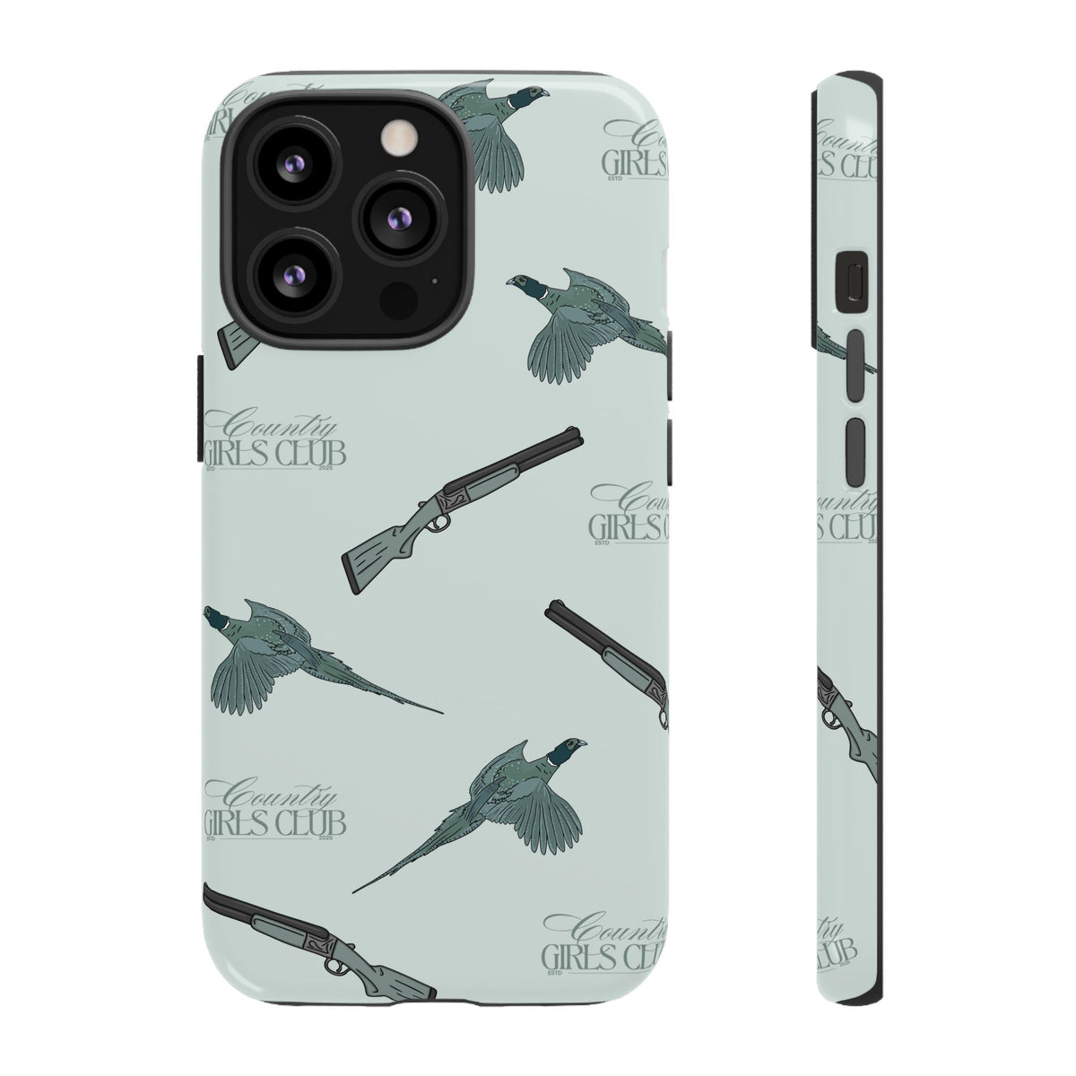 Blue 'Girls Pheasants & Shotguns' Case  | CGC x Country Cases