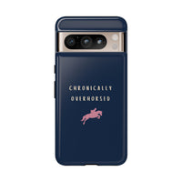 Navy & Pink "Chronically Overhorsed" Case
