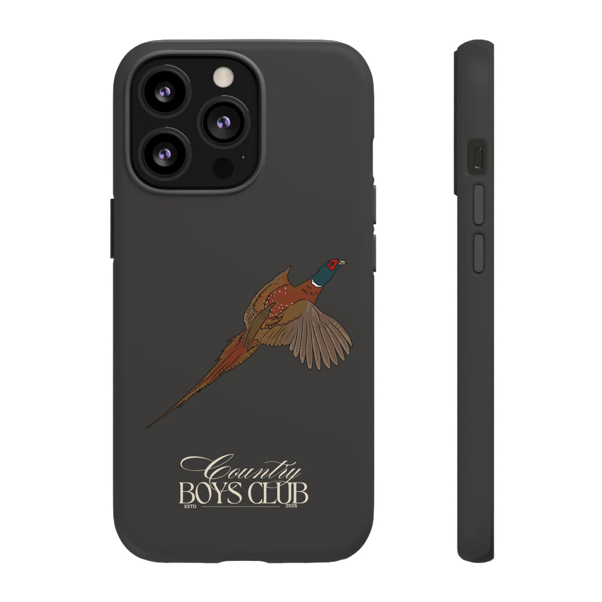 Charcoal 'Country Boys Club Pheasant' Case  | CGC x Country Cases