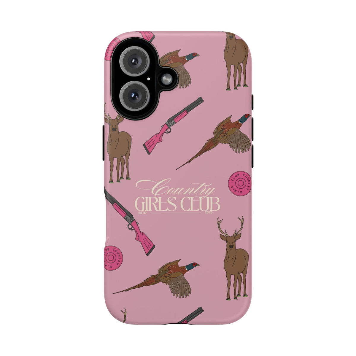 Dusty Pink 'Girls Love Guns' Case  | CGC x Country Cases