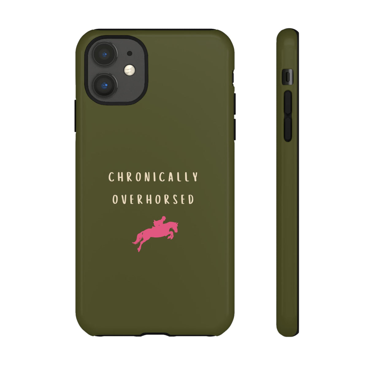 Green & Pink Chronically Overhorsed Case