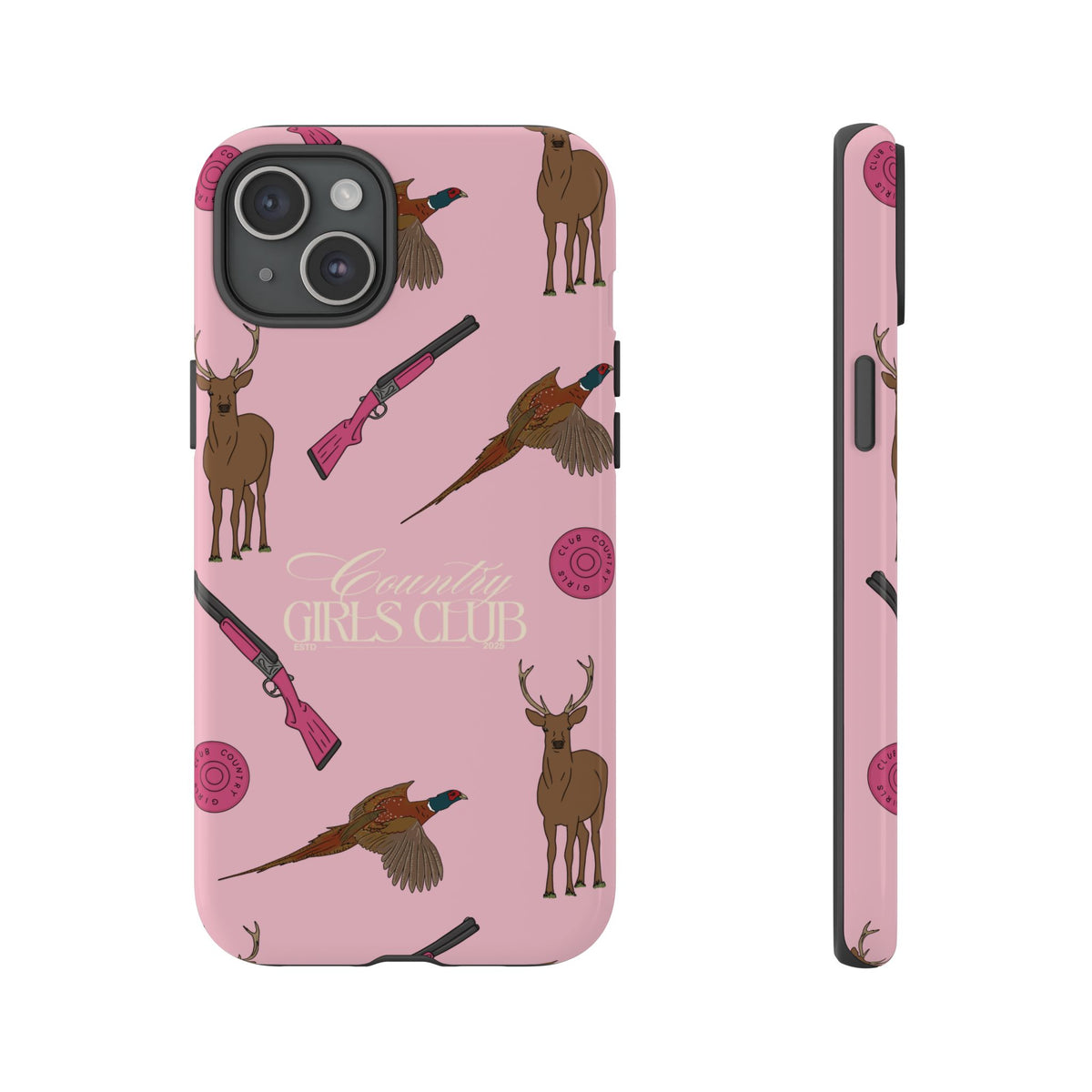 Pale Pink Girls Love Guns Case  | CGC x Country Cases