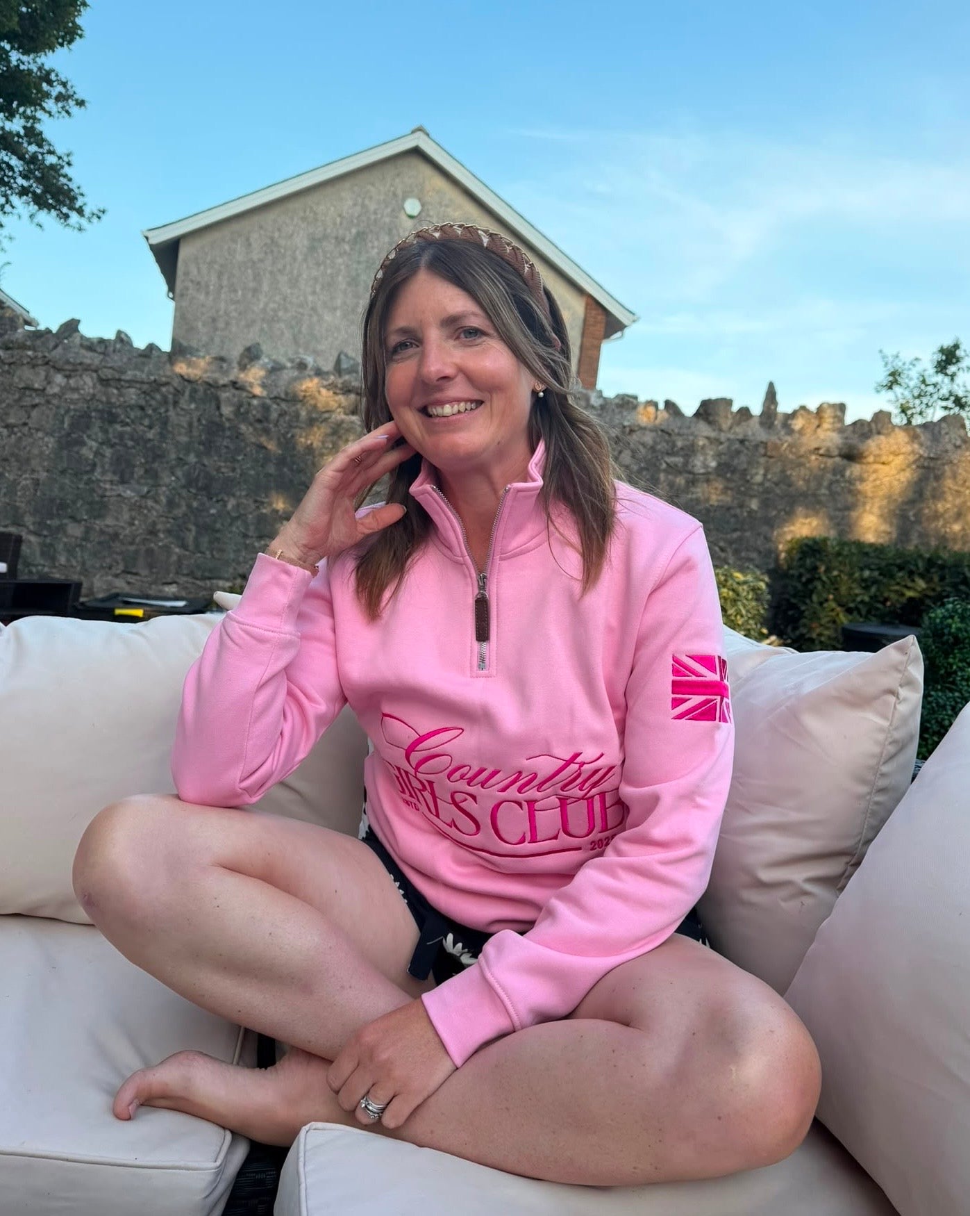 PRE-ORDER Shooting Season Quarter Zip - Pink | CGC x Herd & Healy