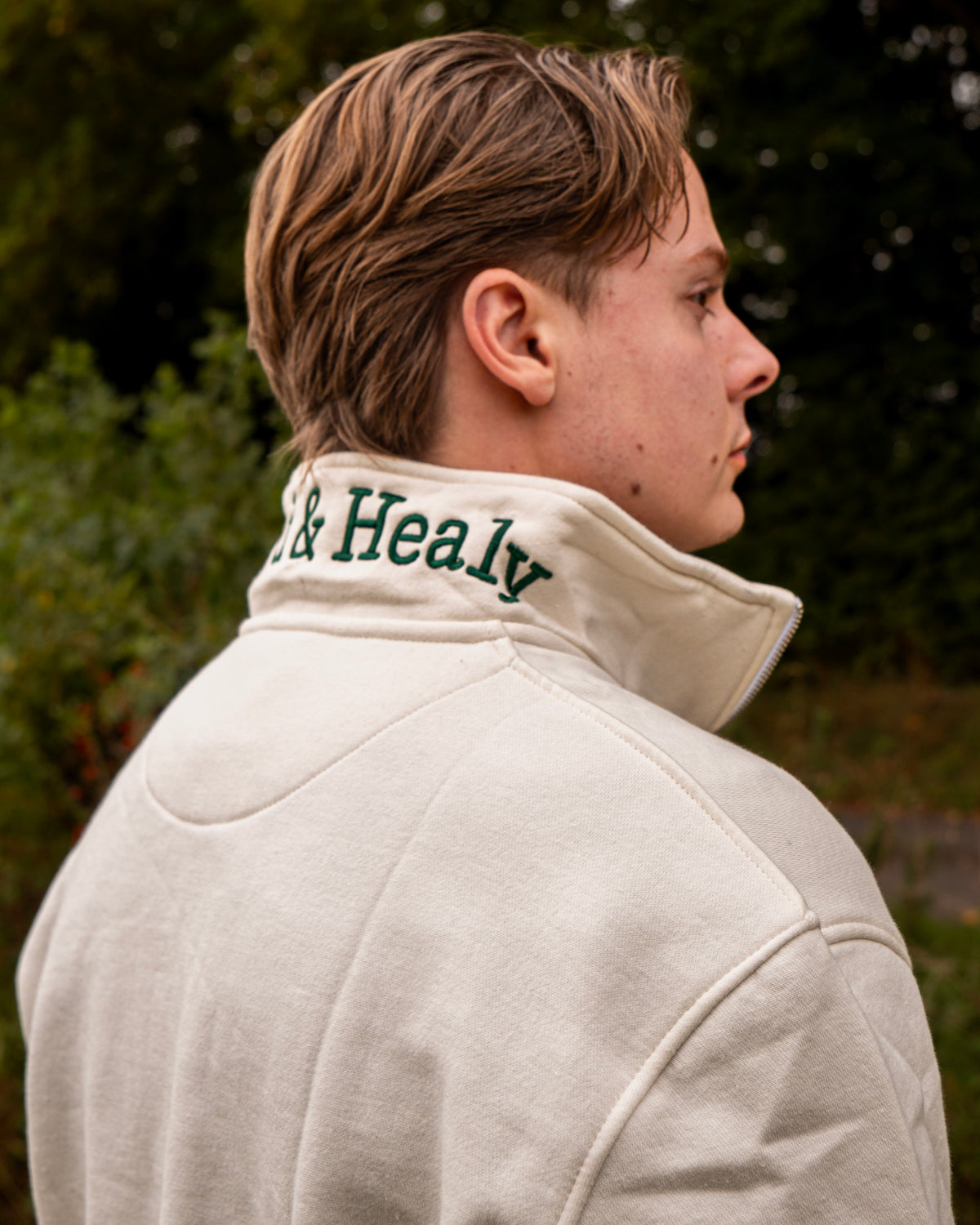 PRE-ORDER Country Boys Club Quarter Zip - Cream | CGC x Herd & Healy