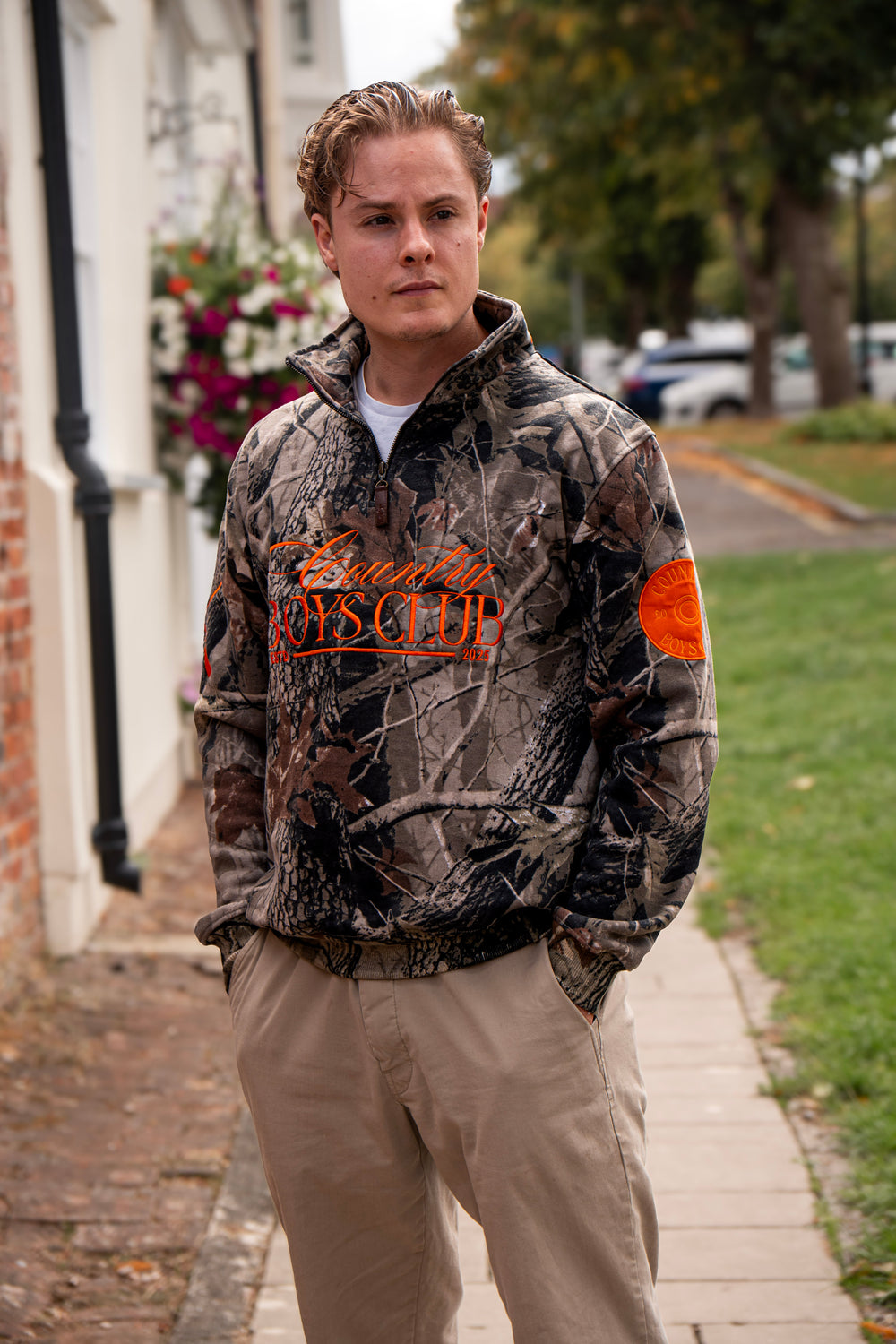 PRE-ORDER Country Boys Club Quarter Zip - Camo | CGC x Herd & Healy
