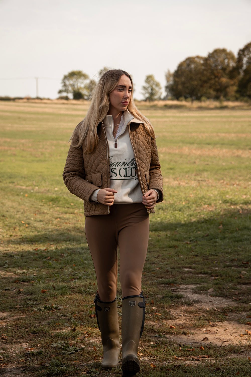 PRE-ORDER Shooting Season Quarter Zip - Cream | CGC x Herd & Healy