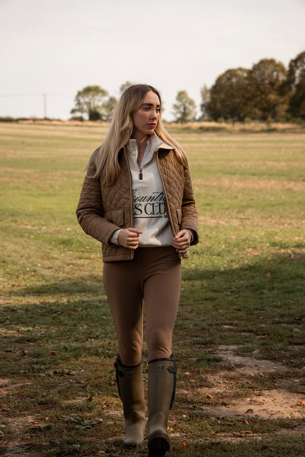 PRE-ORDER Shooting Season Quarter Zip - Cream | CGC x Herd & Healy