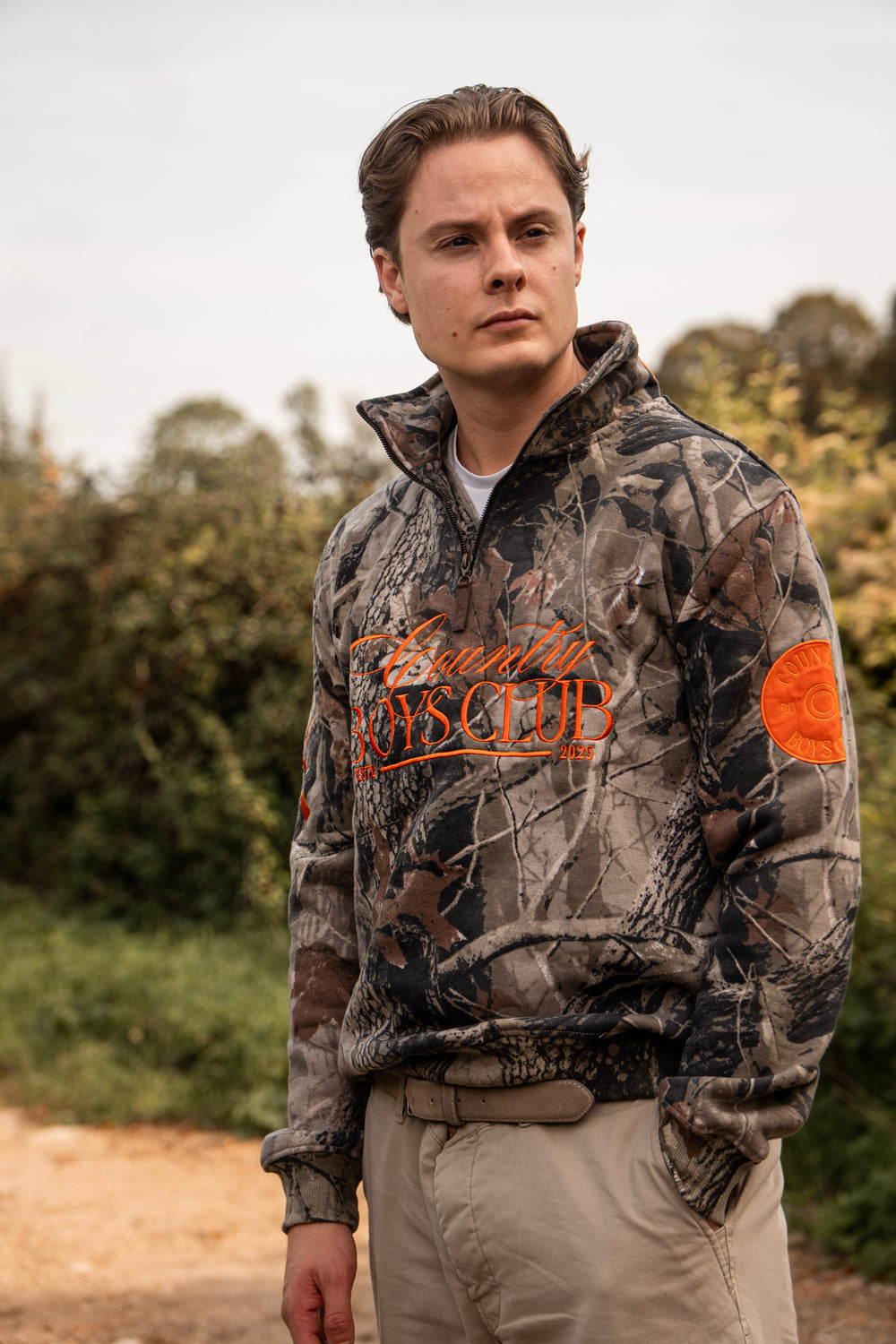 PRE-ORDER Country Boys Club Quarter Zip - Camo | CGC x Herd & Healy