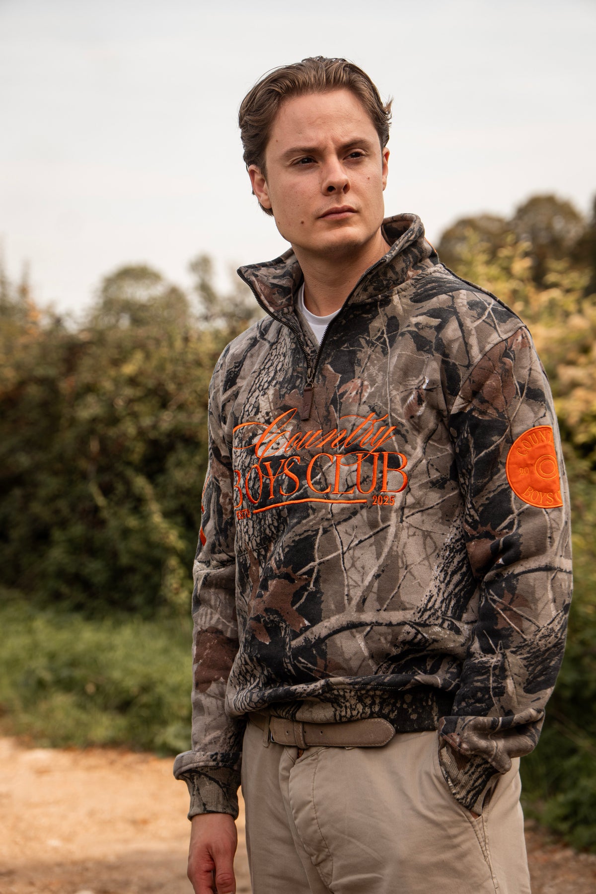 PRE-ORDER Country Boys Club Quarter Zip - Camo | CGC x Herd & Healy