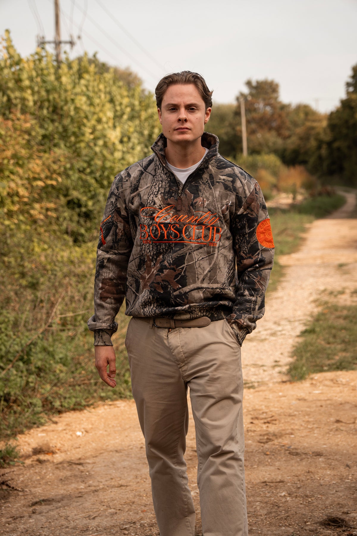 PRE-ORDER Country Boys Club Quarter Zip - Camo | CGC x Herd & Healy