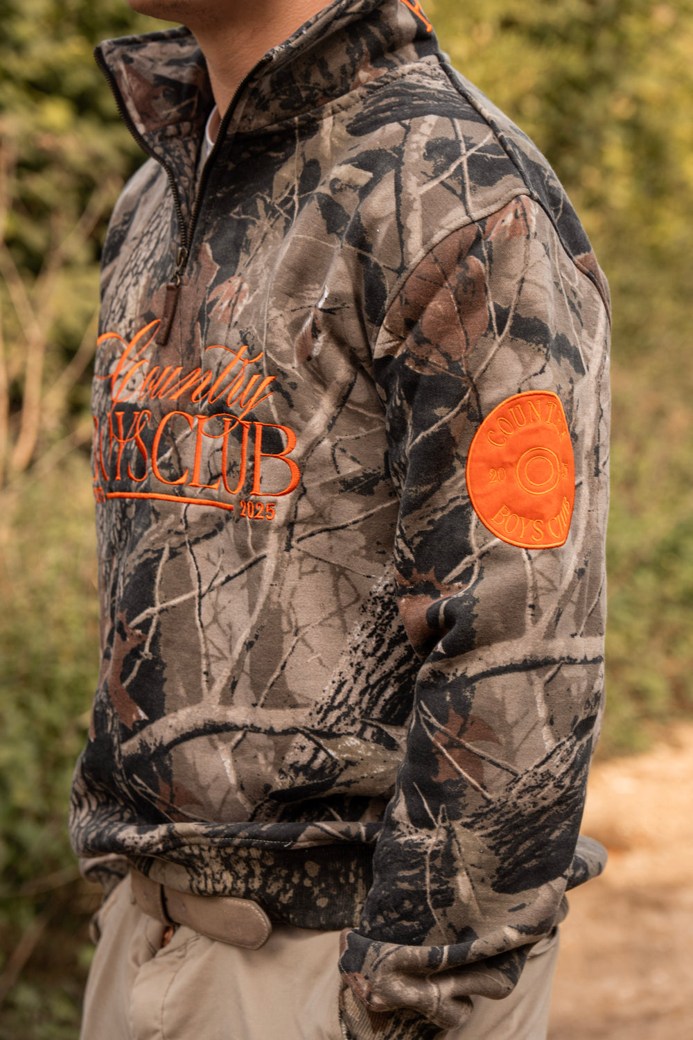PRE-ORDER Country Boys Club Quarter Zip - Camo | CGC x Herd & Healy