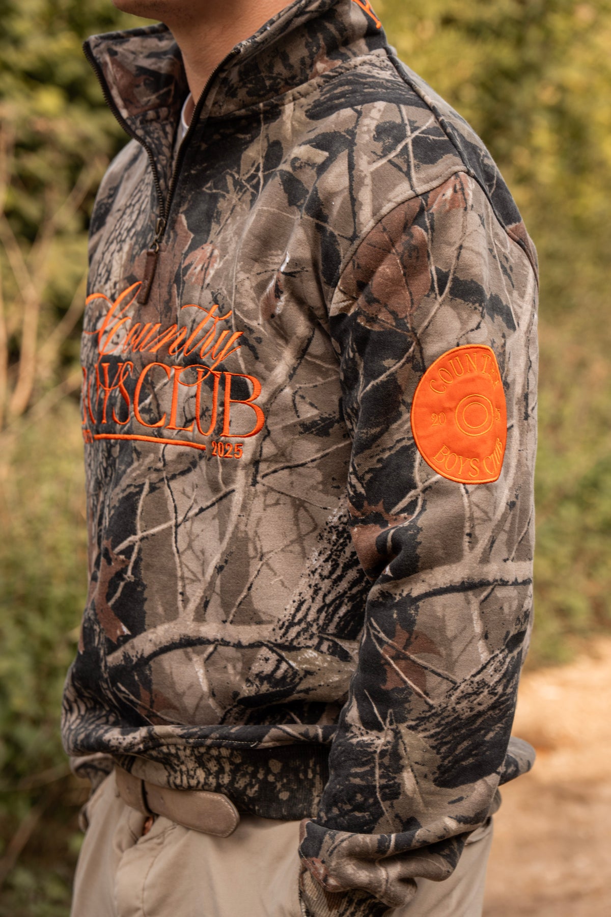 PRE-ORDER Country Boys Club Quarter Zip - Camo | CGC x Herd & Healy