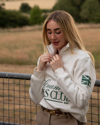 PRE-ORDER Shooting Season Quarter Zip - Cream | CGC x Herd & Healy