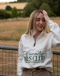 PRE-ORDER Shooting Season Quarter Zip - Cream | CGC x Herd & Healy