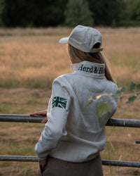 PRE-ORDER Shooting Season Quarter Zip - Cream | CGC x Herd & Healy